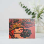 Australisch Aboriginal spring-postkaart Briefkaart (Staand voorkant)