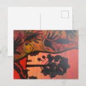 Australisch Aboriginal spring-postkaart Briefkaart (Voorkant / Achterkant)