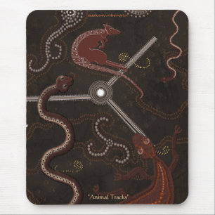 Australisch Aboriginal-stijl Walkabout Art Design Muismat