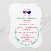 Australisch-Amerikaanse Country Heritage Uitnodigi Kaart (Voorkant / Achterkant)