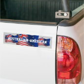 Australisch-Amerikaanse golfvlag Bumpersticker (Op Truck)
