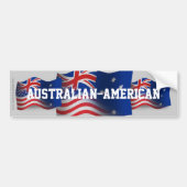 Australisch-Amerikaanse golfvlag Bumpersticker (Voorkant)