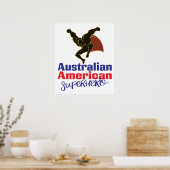 Australisch-Amerikaanse superheld Poster (Keuken)