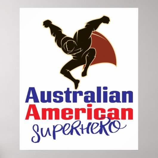 Australisch-Amerikaanse superheld Poster (Voorkant)