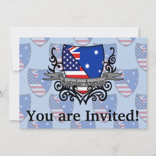 Australisch-Amerikaanse vlag Kaart (Voorkant)
