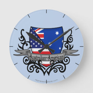 Australisch-Amerikaanse vlag Ronde Klok