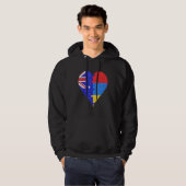 Australisch Armeens vlaghart Hoodie (Voorkant volledig)
