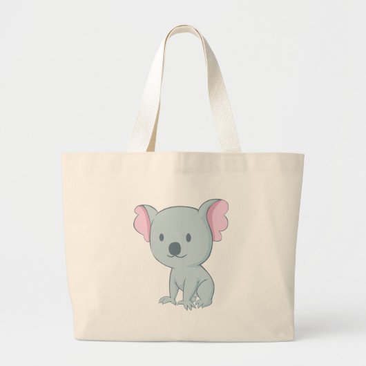 Australisch Baby Koala Beer Grote Tote Bag (Voorkant)
