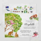 Australisch Baby shower per post Kaart (Voorkant / Achterkant)