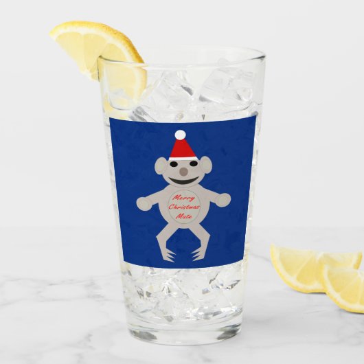 Australisch Beer met Kerstmis Koala Glas (Voorkant ijs)