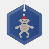 Australisch Beer met Kerstmis Koala Glas Ornament (Voorkant)