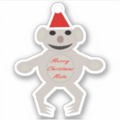 Australisch Beer met Kerstmis Koala Sticker (Voorkant)
