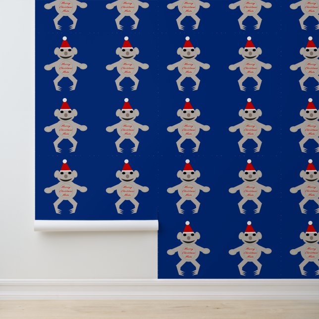 Australisch Beer van Kerstmis Koala Patterned Behang (Applicatie)