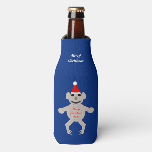 Australisch Beer voor kerstmis Koala - Aangepast Flesjeskoeler (Fles Voorkant)