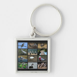 Australisch Birdwatchers Collage Sleutelhanger