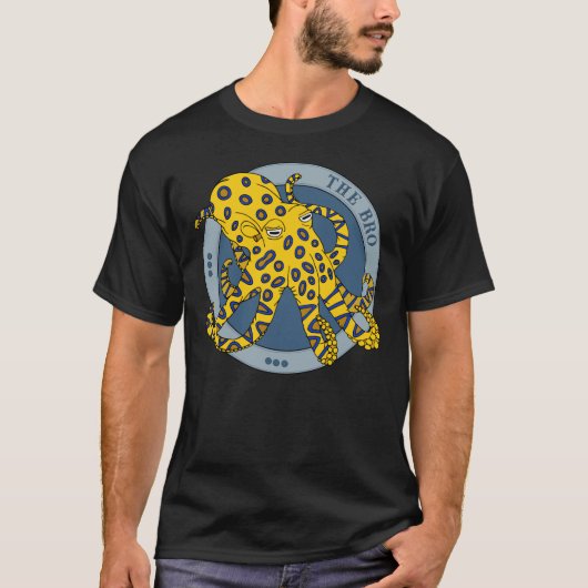 Australisch blauwringd octopus karakter t-shirt (Voorkant)