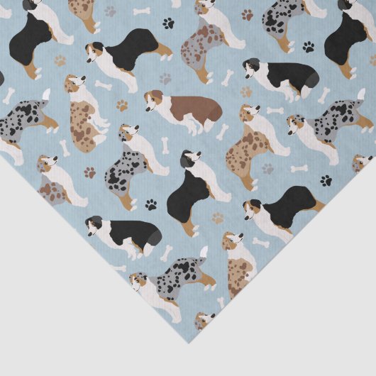 Australisch Bot van schapenhouderij en poesthemapa Tissuepapier (Detail)