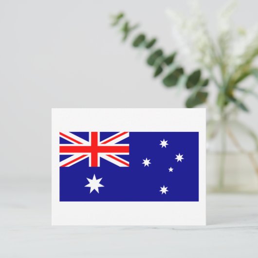 Australisch Briefkaart van de vlag (Staand voorkant)