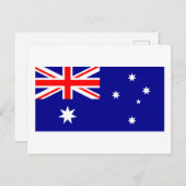 Australisch Briefkaart van de vlag (Voorkant / Achterkant)