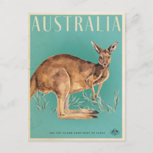 Australisch Briefkaart voor het reizen van Kangar