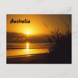 Australisch briefkaart voor strandzonsopgang
