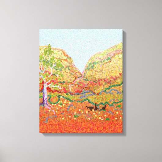 Australisch buitenlandschap canvas afdruk (Voorkant)