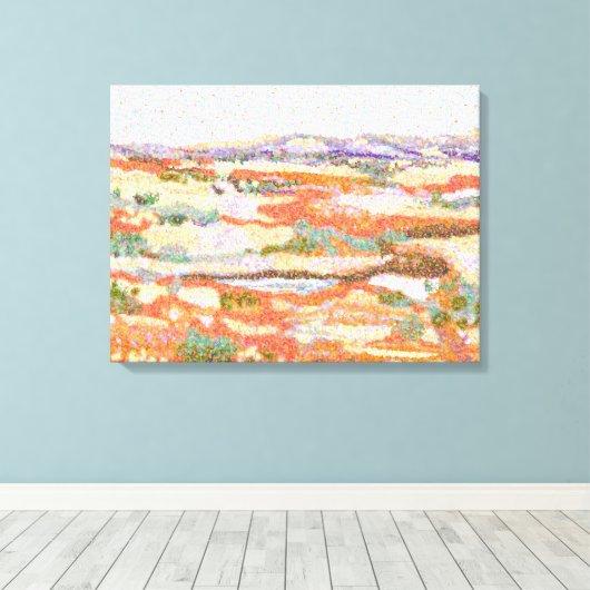 Australisch buitenste impressionistisch landschap canvas afdruk (Insitu (Houten vloer))