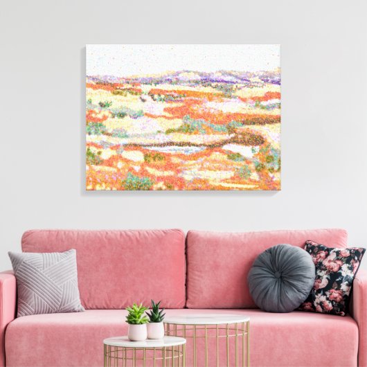 Australisch buitenste impressionistisch landschap canvas afdruk (Insitu (Woonkamer))