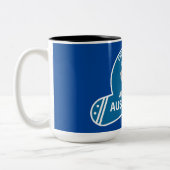 Australisch burgerschap | Aussie Citizen Tweekleurige Koffiemok (Links)