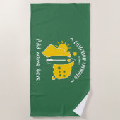 Australisch burgerschap Gefeliciteerd Strandlaken (Voorkant)