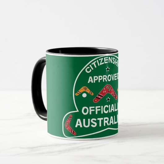Australisch burgerschap Gift | Aussie-burgerschap Mok (Voorkant links)