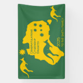 Australisch burgerschap Gift | Aussie-burgerschap Spandoek (Verticaal)