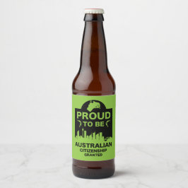 Australisch burgerschap Gift Bier Etiket