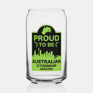 Australisch burgerschap Gift Blikvorm Glas