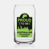 Australisch burgerschap Gift Blikvorm Glas (Achterkant)