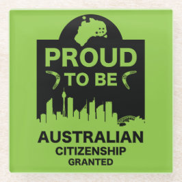 Australisch burgerschap Gift Glazen Onderzetter