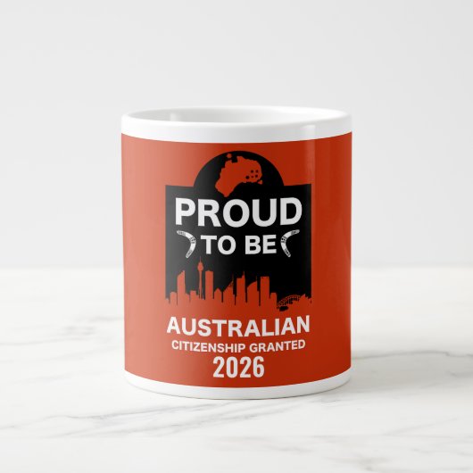 Australisch burgerschap Gift Grote Koffiekop (Voorkant)