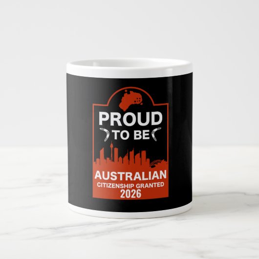 Australisch burgerschap Gift Grote Koffiekop (Voorkant)