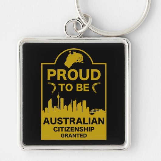 Australisch burgerschap Gift Sleutelhanger (Voorkant)