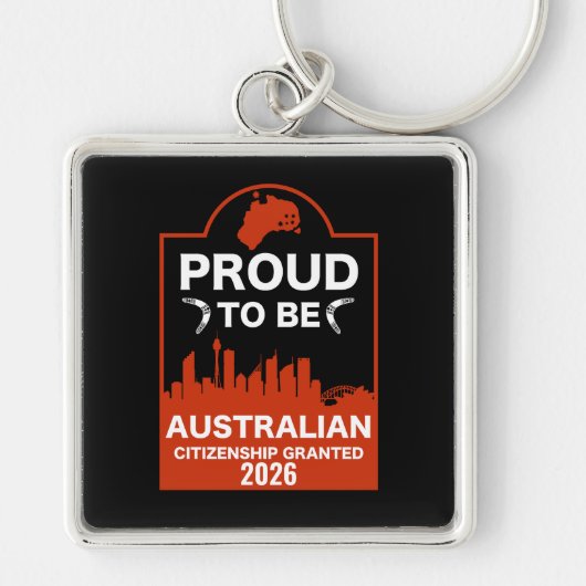 Australisch burgerschap Gift Sleutelhanger (Voorkant)