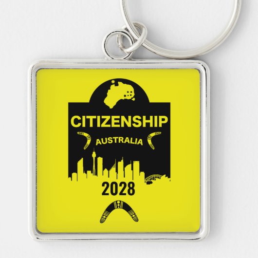 Australisch burgerschap Gift Sleutelhanger (Voorkant)