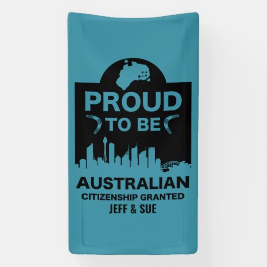 Australisch burgerschap Gift Spandoek (Verticaal)