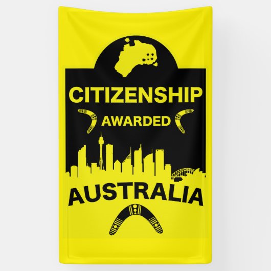 Australisch burgerschap Gift Spandoek (Verticaal)