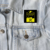 Australisch burgerschap Gift Vierkante Button 5,1 Cm (In situ)