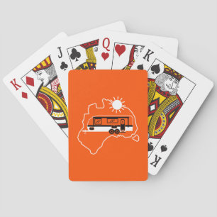 Australisch Caravan Kamperen Pokerkaarten