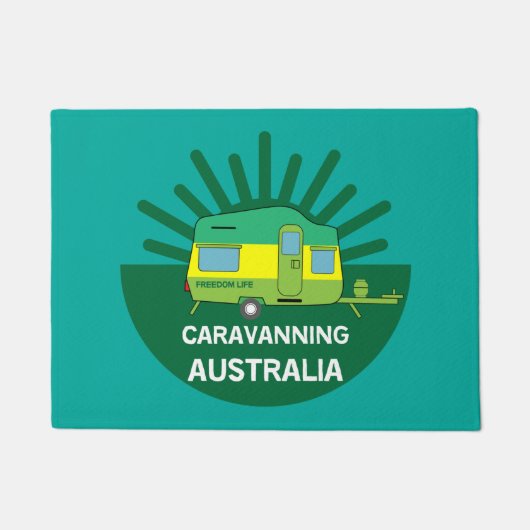 Australisch caravanning | Aussie Caravaner | Kamp  Deurmat (Voorkant)