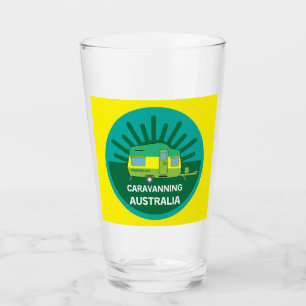 Australisch caravanning Aussie Caravaner Kamp Glas