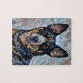 Australisch "Cattle Dog Portrait" Legpuzzel (Horizontaal)