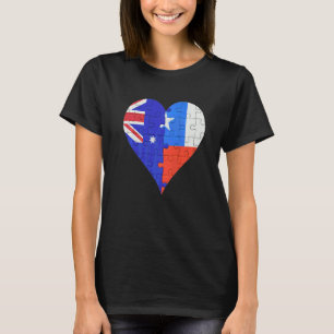 Australisch Chileense vlag T-shirt