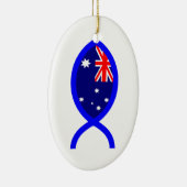 Australisch Christelijk vissymbool voor de vlag Keramisch Ornament (Rechts)